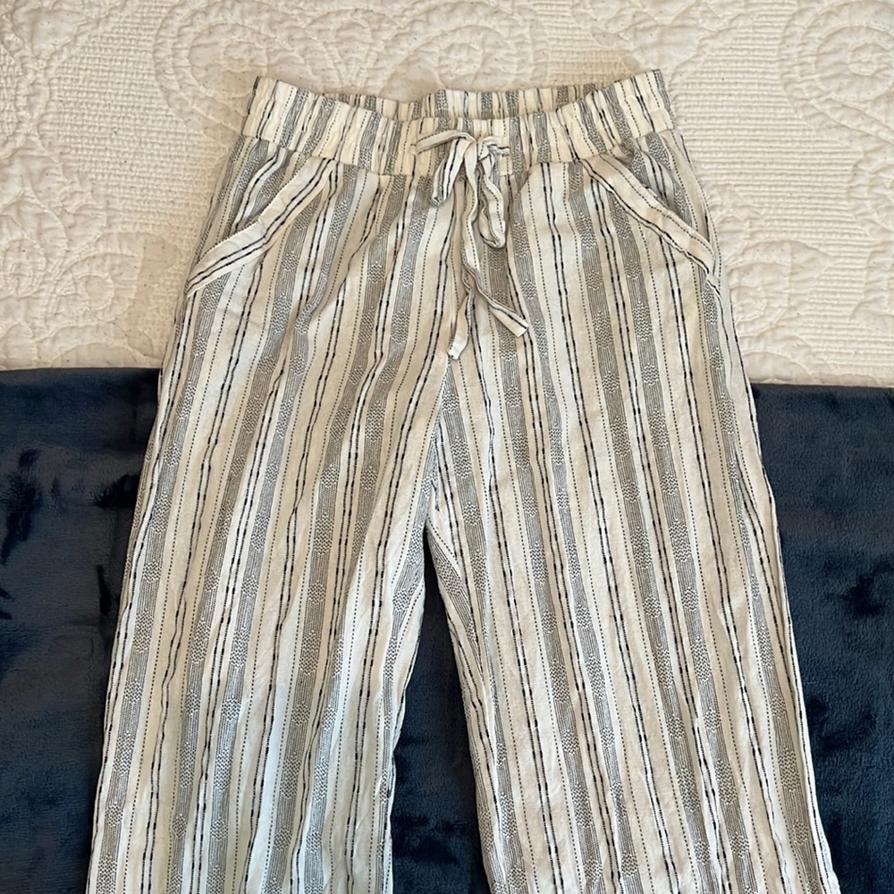 Off white linen pants